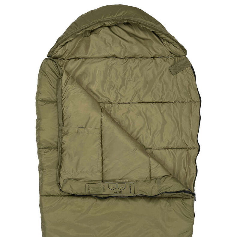 Спальний мішок Highlander Trooper 250/+5°C Ranger Green Left (SB252-RG)