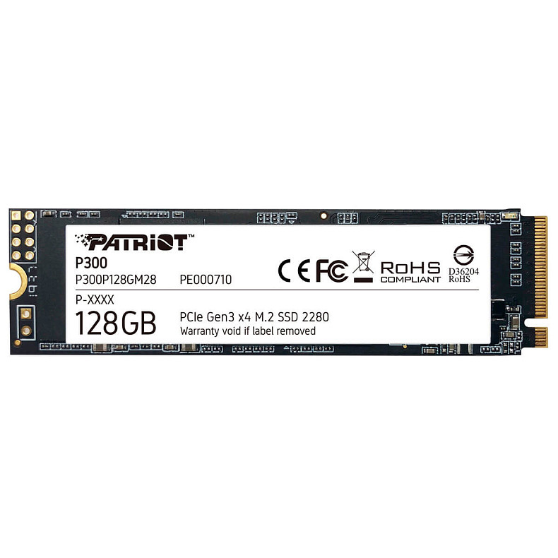 SSD диск Patriot P300 128GB M.2 2280 PCIe NVMe 3.0 x4 TLC (P300P128GM28)