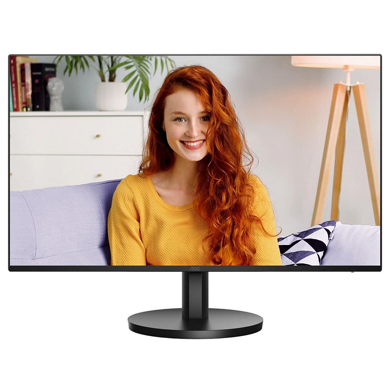 Монитор 23.8" AOC 24B3HA2, IPS, 100Гц, 1мс, HDMI, VGA, колонки, черный