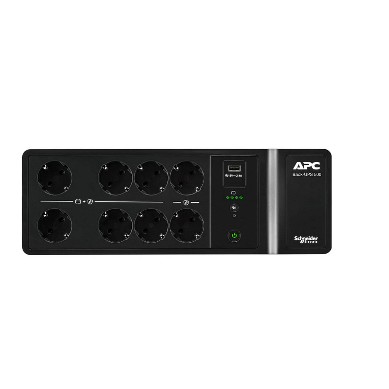 ДБЖ APC Back-UPS 550VA/300W, USB charging port, USB, 6+2 Schuko
