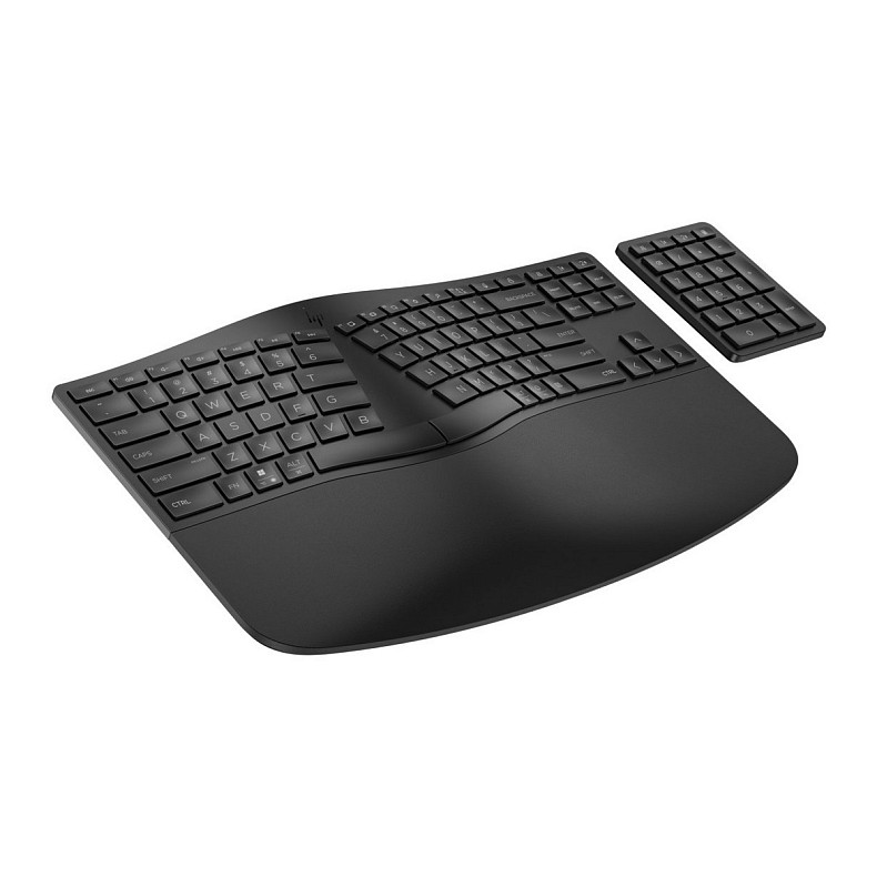 Клавиатура HP 960 BLK Ergonomic split-zone, 112key, BT, EN/UK, черный