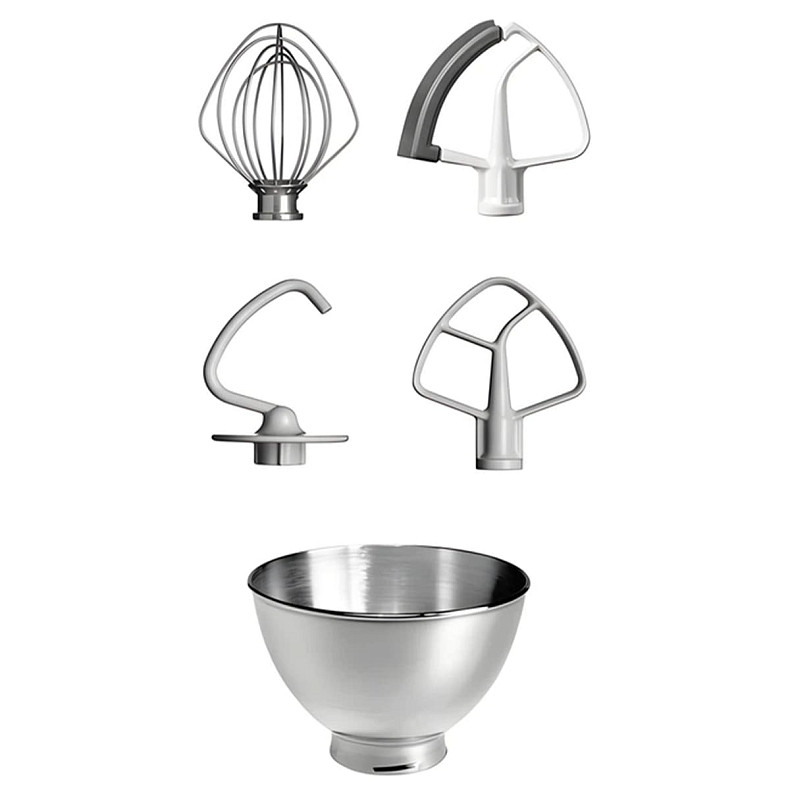 Кухонный комбайн KitchenAid Artisan 4,8 л 5KSM175PSECU с откидным блоком серебристый