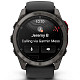 Спортивний годинник GARMIN Fenix ??8 Pro 51 mm MicroLED Sapphire Carbon Gray DLC Titanium with Black/Pebble Gray Silicone Band (010-03380-00)