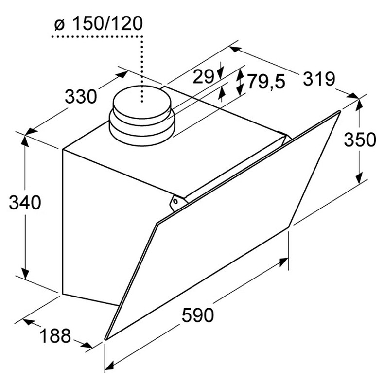 Кухонна витяжка Bosch DWK63PJ20T