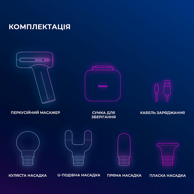 Массажер Yunmai Massage Gun Ease Pro