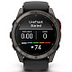 Спортивний годинник GARMIN Fenix ??8 Pro 51 mm MicroLED Sapphire Carbon Gray DLC Titanium with Black/Pebble Gray Silicone Band (010-03380-00)