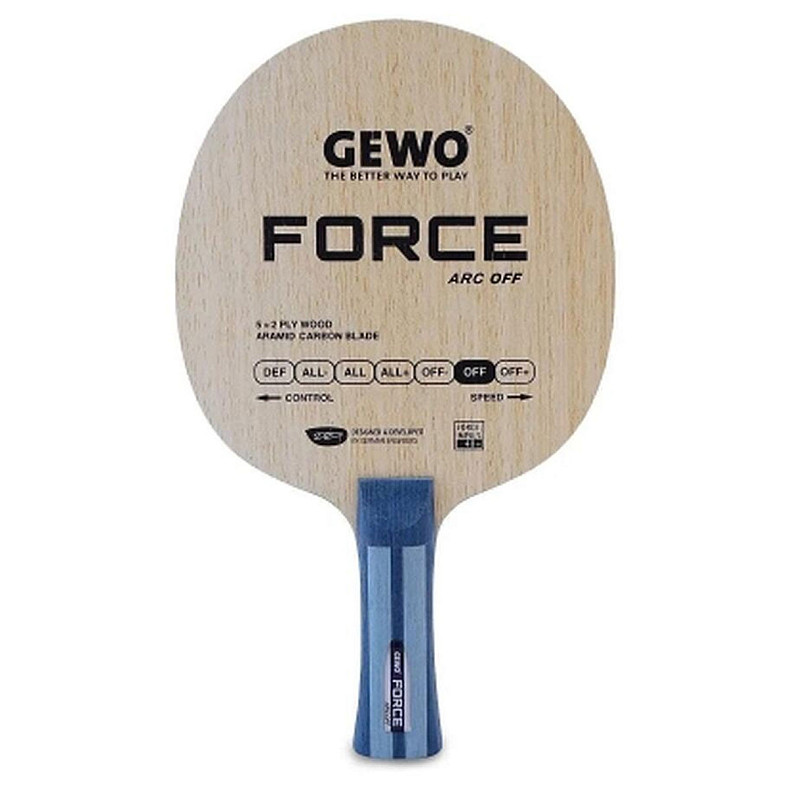 Ракетка для настільного тенісу Gewo Force ARC OFF, Inventus XT Pro 52.5 + 50.0, FL (1163700001)