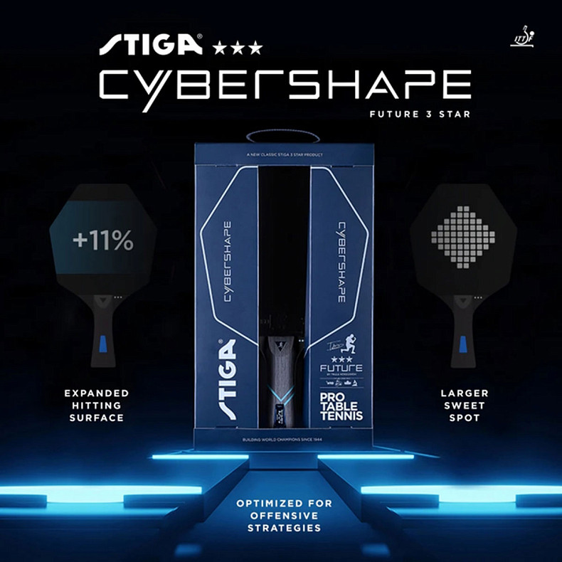 Ракетка для настільного тенісу Stiga Cybershape Future 3 Star FL (1213-0304-35)