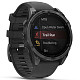Спортивные часы GARMIN Fenix 8 47mm AMOLED Slate Grey with Black Silicone Band
