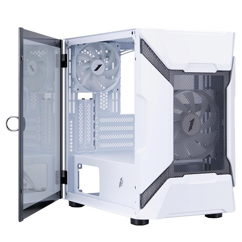 Корпус 1stPlayer D3-A-WH-1F7-14-W-1F7-W White без БП