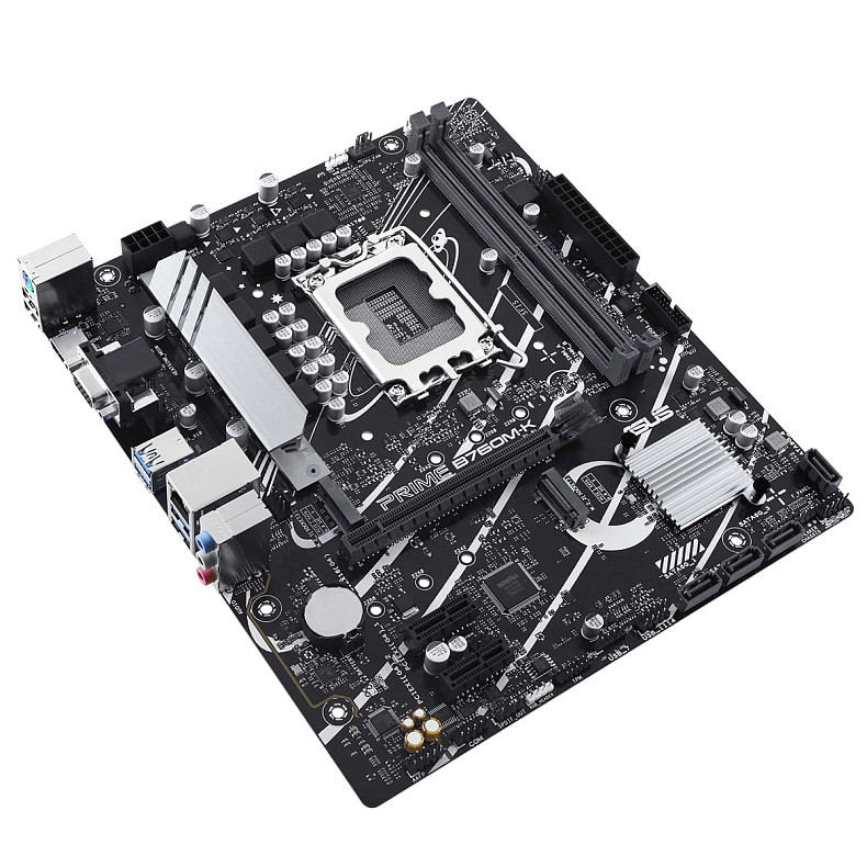 Материнcька плата ASUS PRIME B760M-K s1700 B760 2xDDR5 M.2 HDMI D-Sub mATX (90MB1FI0-M1EAY0)