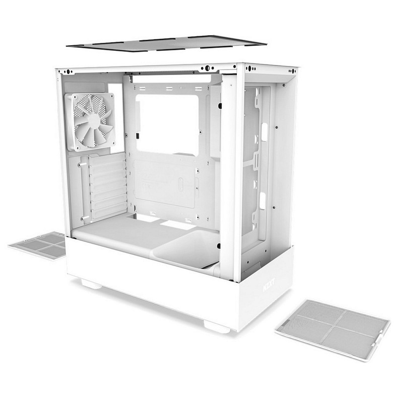 Корпус NZXT H5 Flow White без БП (CC-H51FW-01)