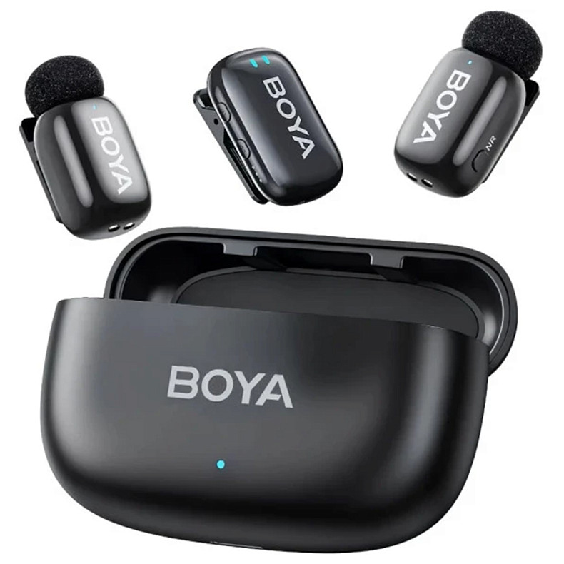 Беспроводной петличный микрофон BOYA mini-18 TRS for camera Black