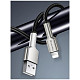 Кабель ColorWay USB-Lightning, head metal, 2.4А, 1м, Black (CW-CBUL046-BK)
