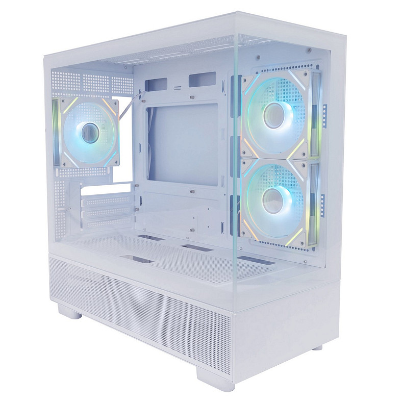 Корпус 1stPlayer Mi5-WH-2FC7R-W-1FC7-W White без БП