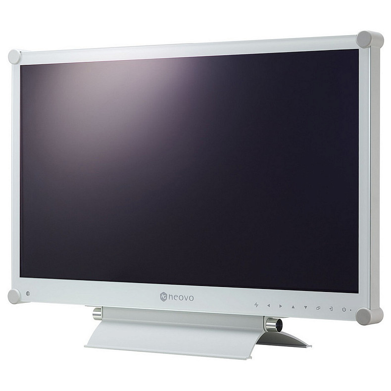 TFT 23.6" Neovo MX-24, стекло NeoV™, D-Sub, DVI-D, HDMI, DP, 24/7, металлический, колонки, белый