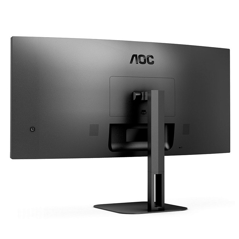 Монитор 34" AOC CU34V5C/BK, WQHD, VA, 100Гц, 1 мс, изогнутый, HDMI, DP, USB-C, USB-hub, колонки, черный