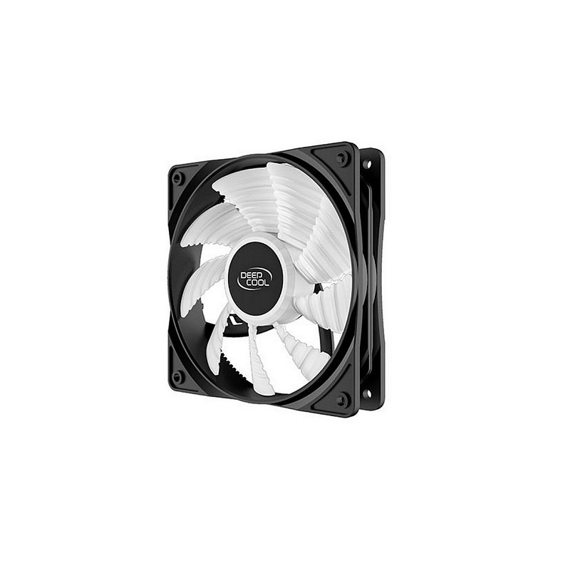 Вентилятор DeepCool RF120B, 120х120х25 мм, 3-pin, 4-pin, чорний з білим