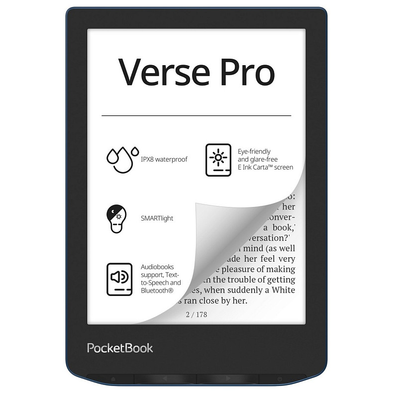 Електронна книга PocketBook 634 Verse Pro Azure (PB634-A-CIS)