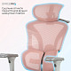 Крісло офісне OfficePro Elite OC950GLP Gray/Light Pink