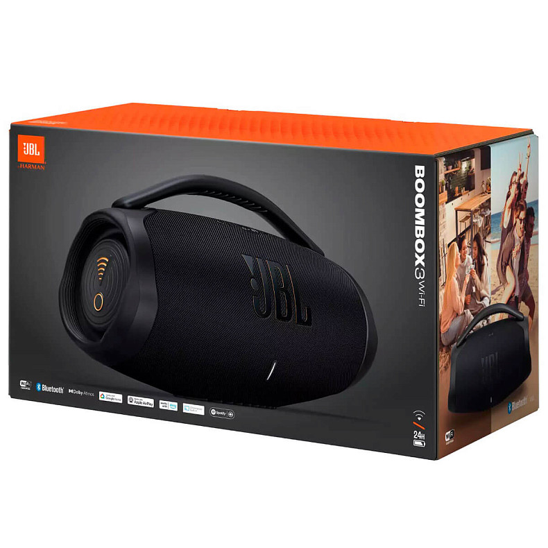 Портативная акустика JBL Boombox 3 Wi-Fi – Black (JBLBB3WIFIBLKEP)