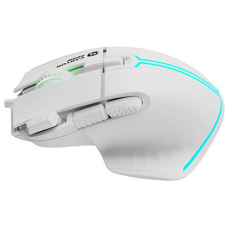 Миша Canyon Fortnax GM-636 RGB USB White (CND-SGM636W)