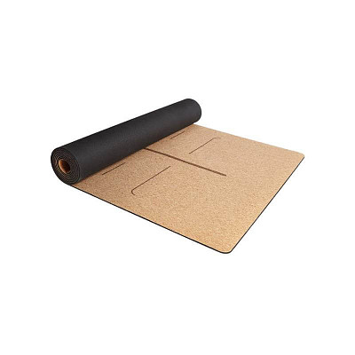Килимок для йоги Yunmai Cork Wood Yoga Mat