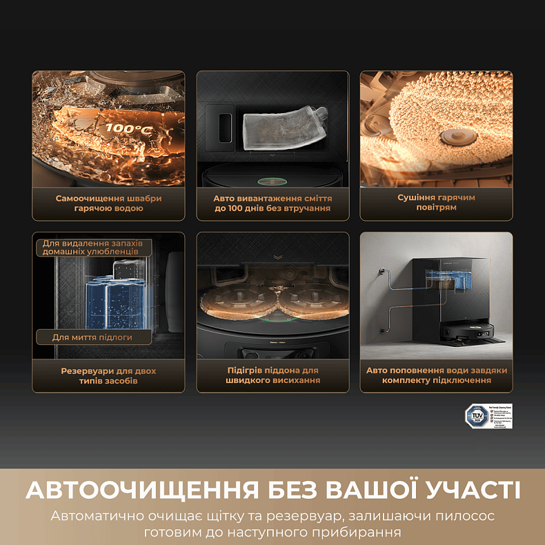 Робот-пилосос миючий Dreame Bot X60 Ultra Complete Black