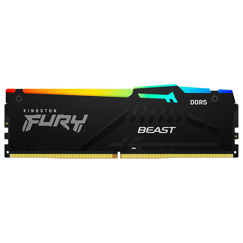 ОЗП Kingston DDR5 64GB KIT (32GBx2) 5600 FURY Beast RGB