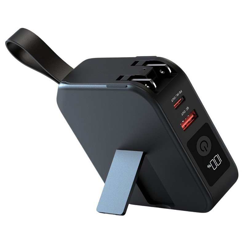 УМБ Energizer Magnetic Wireless 10000mAh 20W PD,AC зарядка,QI-15W, built-in USB-C,USB-А,USB-C In/Out