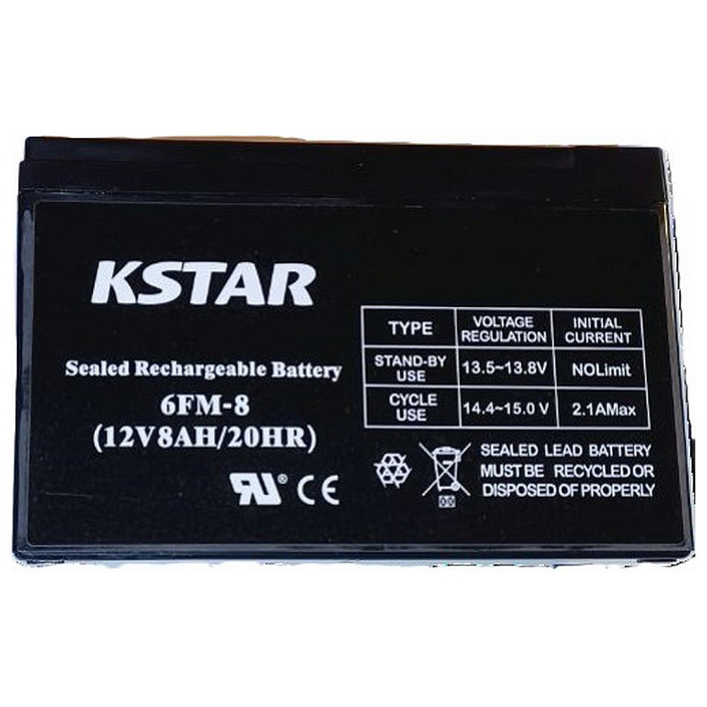 Акумуляторна батарея KSTAR 12V 8.0AH (6-FM-8) AGM