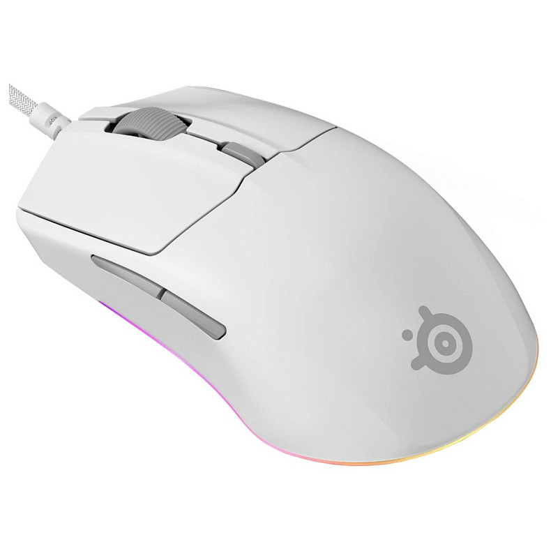 Мышка SteelSeries Rival 3 Gen 2 RGB, White