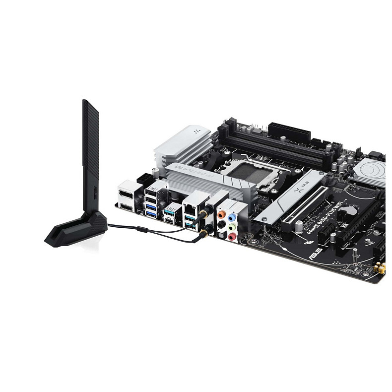 Материнская плата ASUS PRIME B650-PLUS WIFI sAM5 B650 4xDDR5 M.2 HDMI DP WiFi BT ATX