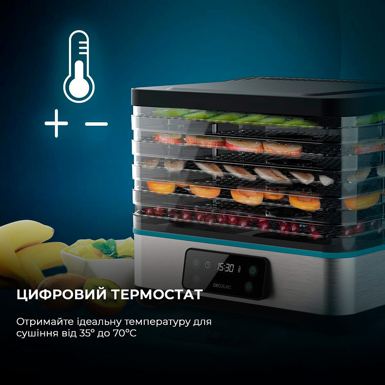 Сушилка для овощей и фруктов CECOTEC VitaDry Pro