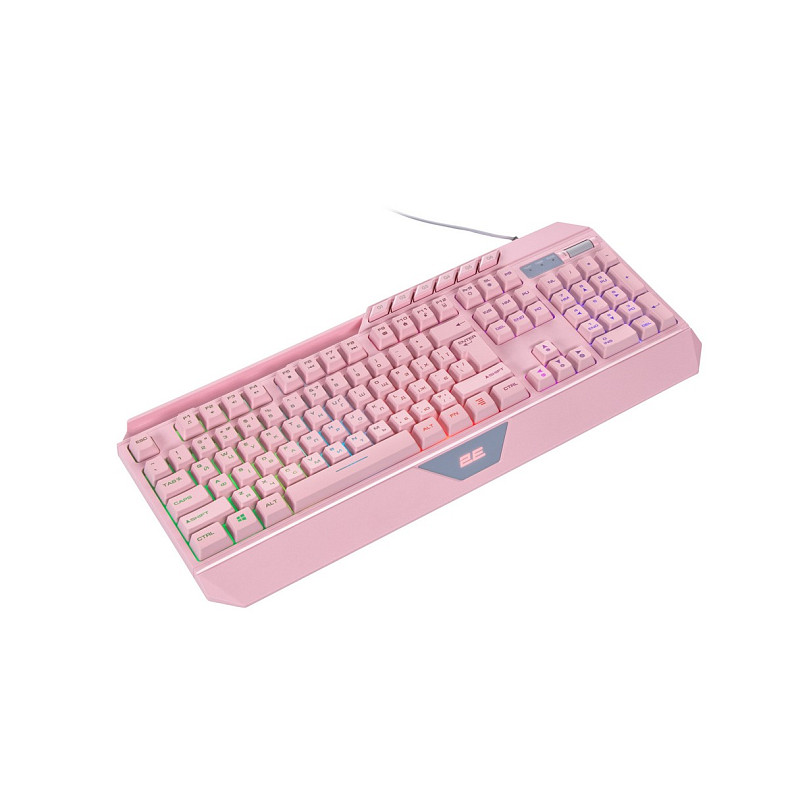 Клавіатура 2E GAMING KG315 RGB USB Pink Ukr