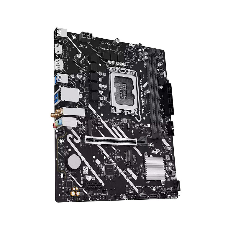Материнcька плата ASUS PRIME B760M-F WIFI s1700 B760 2xDDR5 M.2 HDMI DP Wi-Fi BT mATX