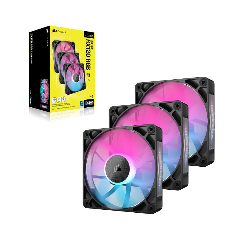 Вентилятор Corsair iCUE Link RX120 RGB PWM Triple Pack (CO-9051018-WW)