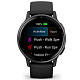 Спортивний годинник GARMIN Vivoactive 5 Slate Aluminum Bezel with Black Case and Silicone Band