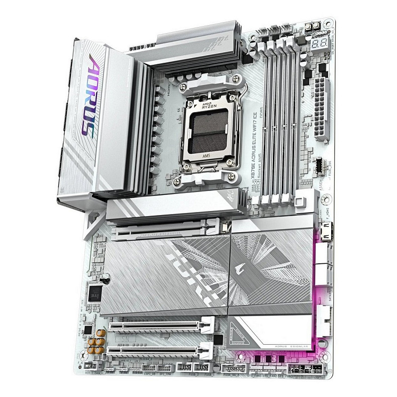 Материнська плата Gigabyte X870E Aorus Elite WiFi7 Ice Socket AM5