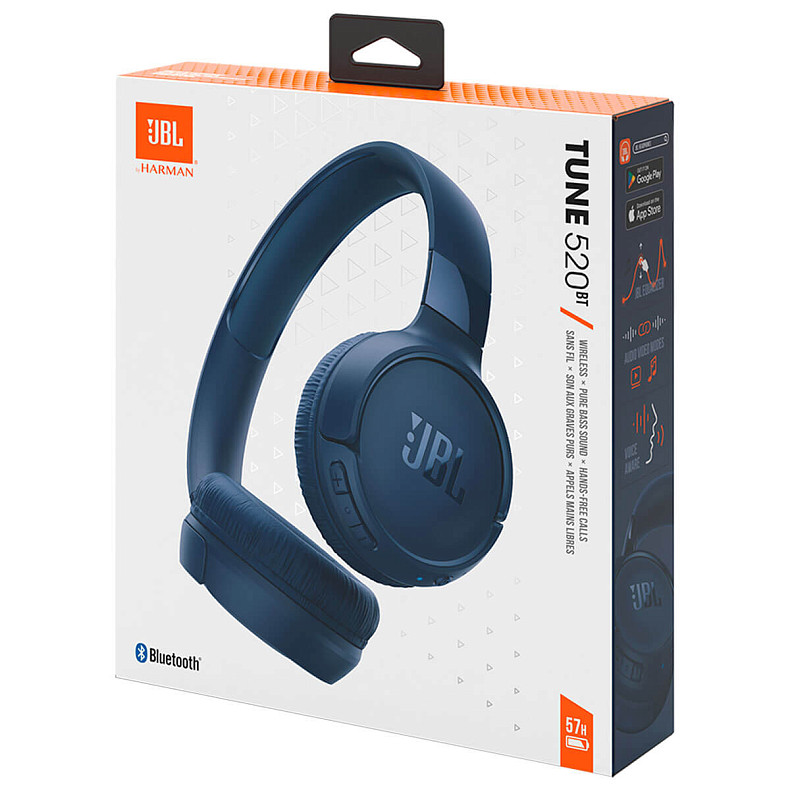 Навушники JBL Tune 520BT Blue (JBLT520BTBLUEU)