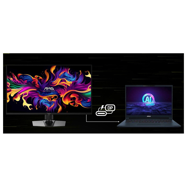 Монітор MSI 31.5" MAG 322UP-E16 2xHDMI, DP, USB-C, Audio, QD-OLED, 3840x2160, 165Hz, 0.03ms, sRGB 13