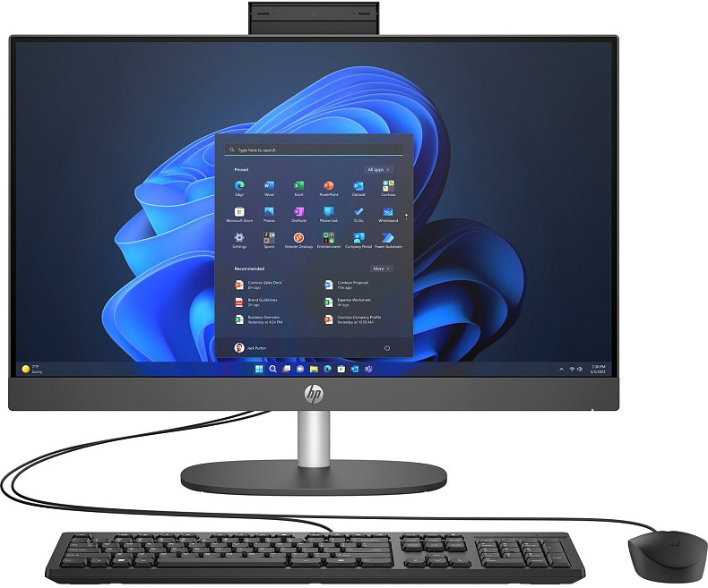 Моноблок 23.8'' HP ProOne 240 G10 i7-1355U/16Gb/SSD512Gb/K&M/Cam/WiFi/DOS/Iron Gray