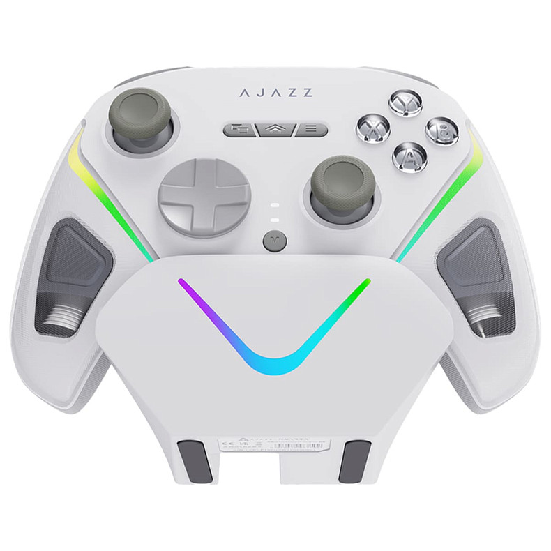 Бездротовий геймпад з док-станцією Ajazz GP100 Set White (GP100S-W)