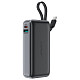 УМБ Acefast 10000mAh 30W PD USB-C witch cable, USB-A, Li-Pol, M7 Black