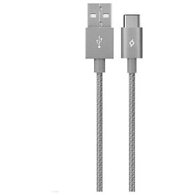 Кабель Ttec (2DK18UG) USB-Type-C, AlumiCable, 1.2м, Space Gray