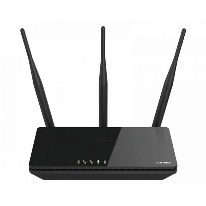 Wi-Fi Роутер D-Link DIR-806A (AC750, 4xFE LAN, 1x FE WAN, 3 антени)