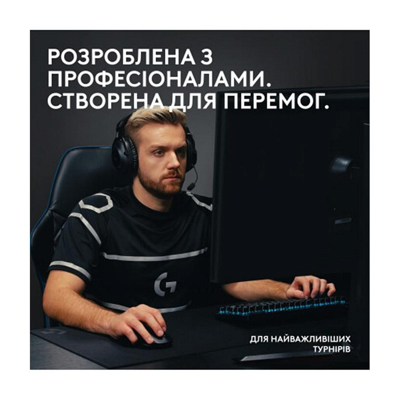 Клавіатура Logitech G PRO X TKL Lightspeed Black Tactile (920-012136)