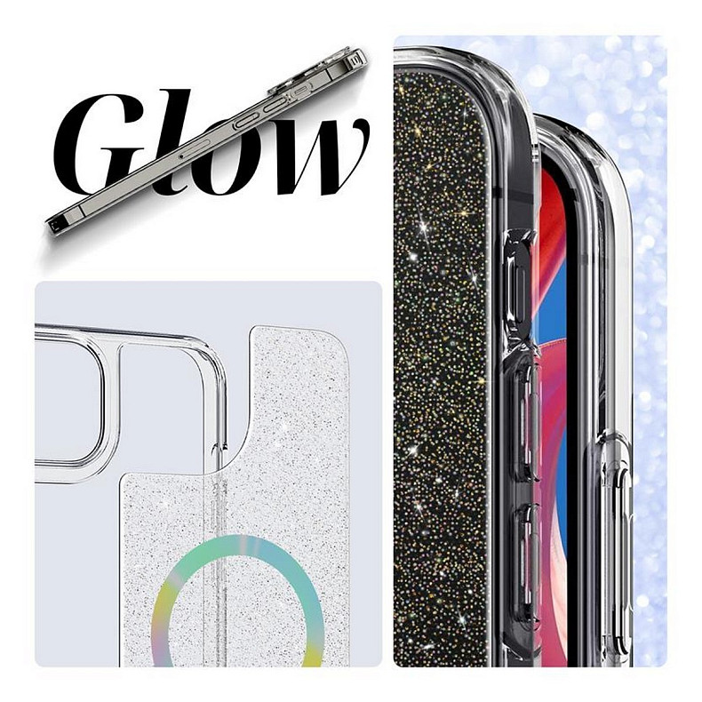 Чохол-накладка Armorstandart Glow Magsafe для Apple iPhone 13 Pro Max Transparent (ARM69721)