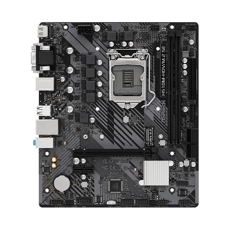 Материнська плата ASRock H510M-HDV/M.2 SE s1200 H510 2xDDR4 M.2 HDMI DVI mATX