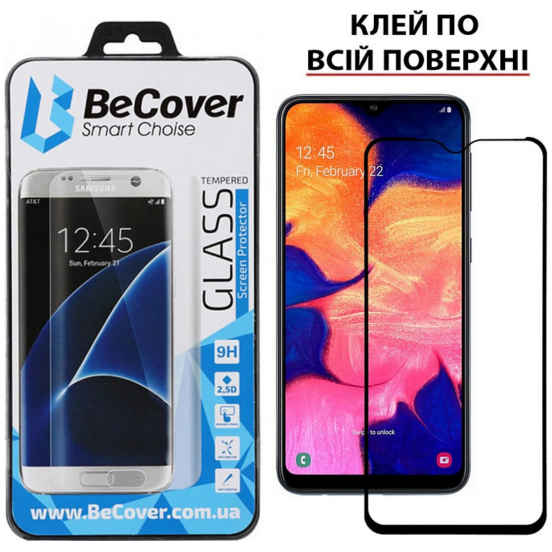 Защитное стекло BeCover для Samsung Galaxy A10 SM-A105 Black (703677)